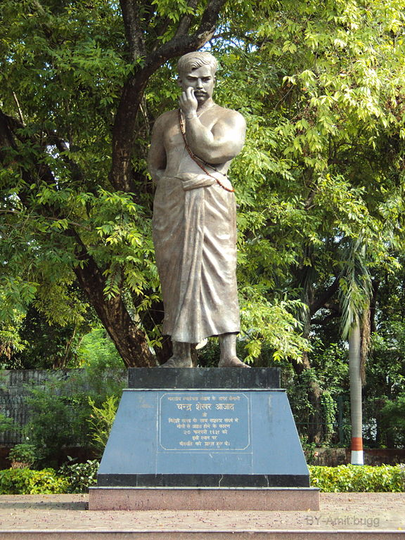 Statue of Chandrashekhar Azad, one of the revolutionaries later inspired by leaders like Lala Lajpat Rai and the noncooperation era.