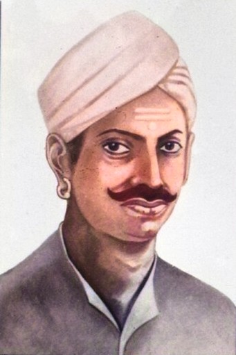 Portrait of Mangal Pande, an earlier martyr, showing how Lajpat Rai joined a long line of Indians who died challenging colonial force.