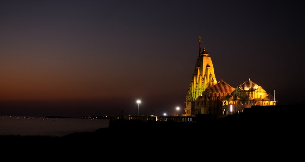 Night view of Somnath Temple