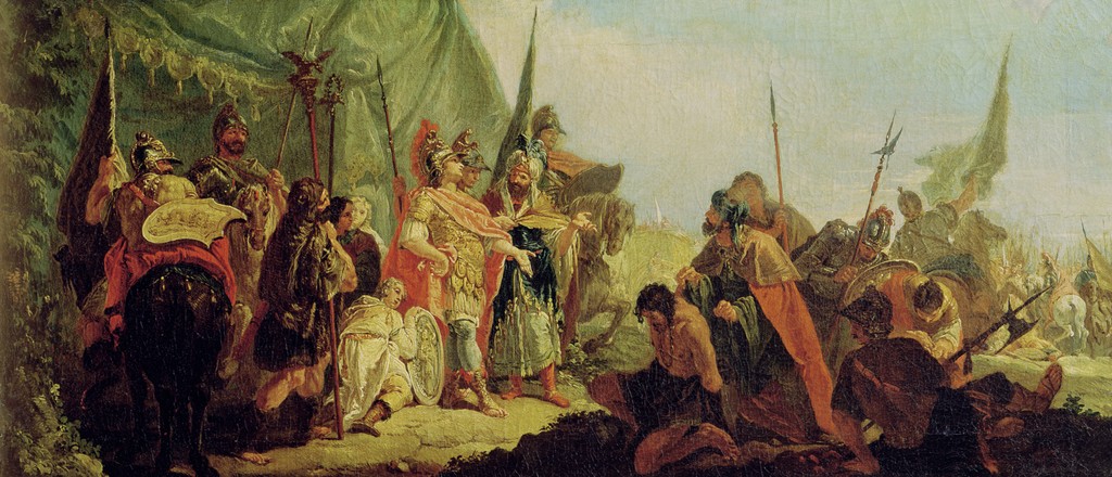 Alexander and Porus Painting