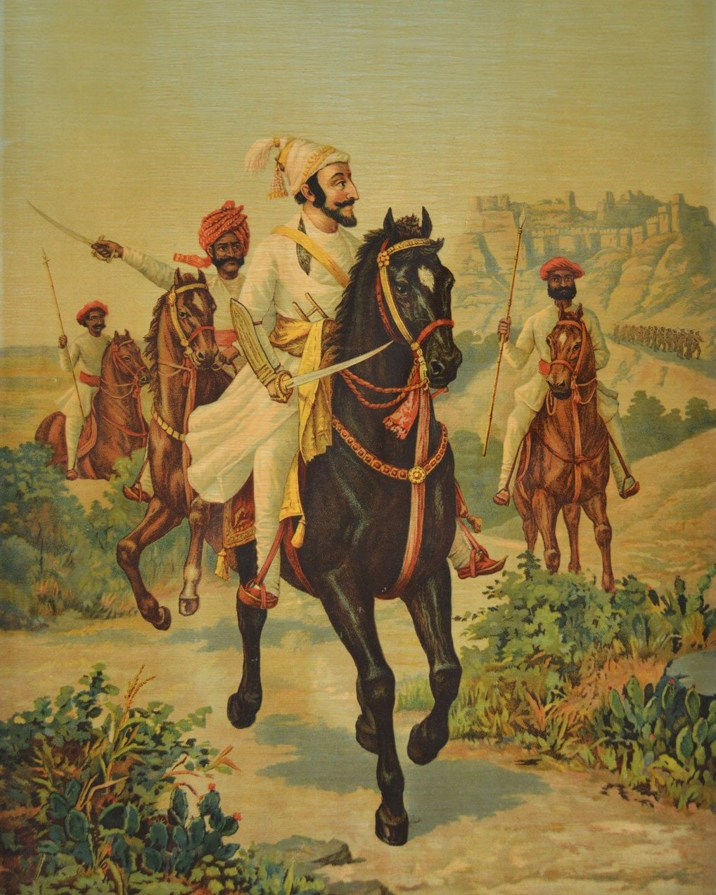 Equestrian Painting of Chhatrapati Shivaji Maharaj