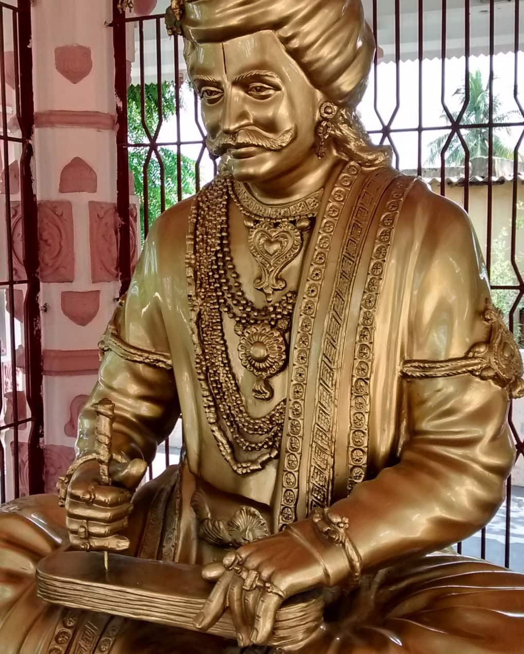 Majestic Statue of Krishnadevaraya in Srikakulam Village, Krishna District, Andhra Pradesh