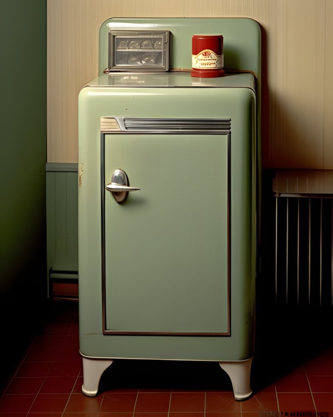 Albert Einstein's environmentally friendly refrigerator, a green innovation with no moving parts.
